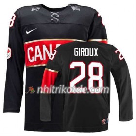 Reebok Canada Team Trikot Claude Giroux #28 Ausweich Schwarz - Herren