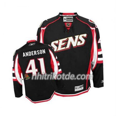Reebok Ottawa Senators Trikot Craig Anderson #41 Ausweich Schwarz - Herren