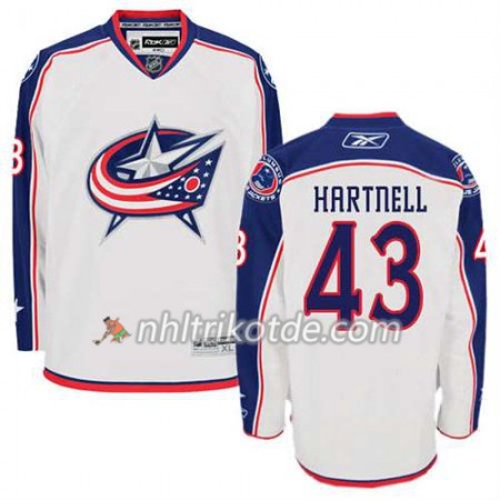 Reebok Columbus Blue Jackets Trikot Scott Hartnell #43 Auswärts Weiß - Herren