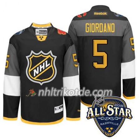 2016 All Star Calgary Flames Trikot Mark Giordano #5 Schwarz - Herren