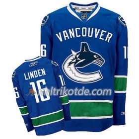 Reebok Vancouver Canucks Trikot Trevor Linden #16 Heim Blau - Herren
