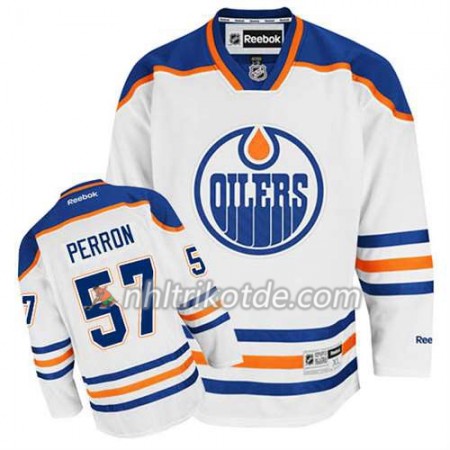 Reebok Edmonton Oilers Trikot David Perron #57 Auswärts Weiß - Herren