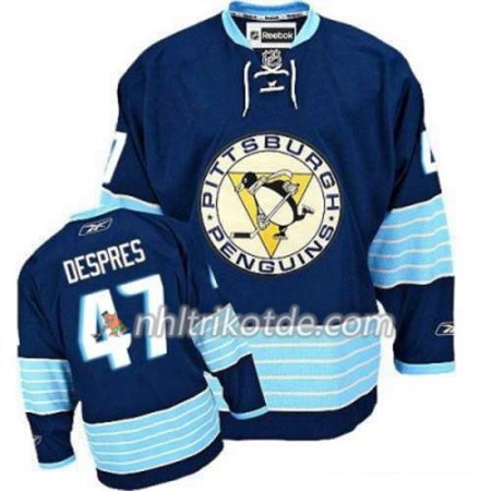 Reebok Pittsburgh Penguins Trikot Simon Despres 47 Blau Ausweich - Herren