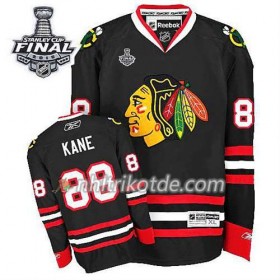 Chicago Blackhawks Trikot Patrick Kane #88 Ausweich Schwarz 2015 Stanley Cup - Kinder