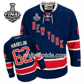 Reebok New York Rangers Trikot Brian Leetch #62 Ausweich Blau 2014 Stanley Cup - Herren