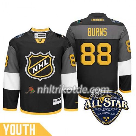 2016 All Star San Jose Sharks Trikot Brent Burns #88 Schwarz - Kinder
