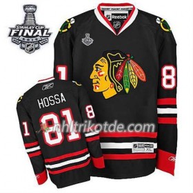 Reebok Chicago Blackhawks Trikot Marian Hossa #81 Ausweich Schwarz 2015 Stanley Cup - Dame