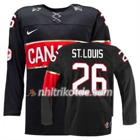 Reebok Canada Team Trikot Martin St. Louis #26 Ausweich Schwarz - Dame