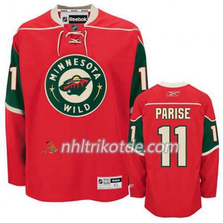 Reebok Minnesota Wild Trikot Zach Parise #11 Heim Rot - Herren