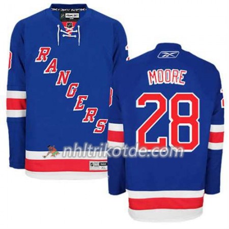 Reebok New York Rangers Trikot Dominic Moore #28 Heim Blau - Herren