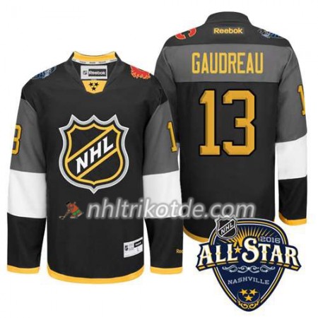 2016 All Star Calgary Flames Trikot Johnny Gaudreau #13 Schwarz - Herren