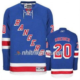 Reebok New York Rangers Trikot Chris Kreider #20 Heim Blau - Herren