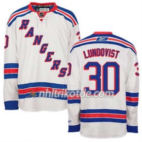 Reebok New York Rangers Trikot Henrik Lundqvist #30 Auswärts Weiß - Herren