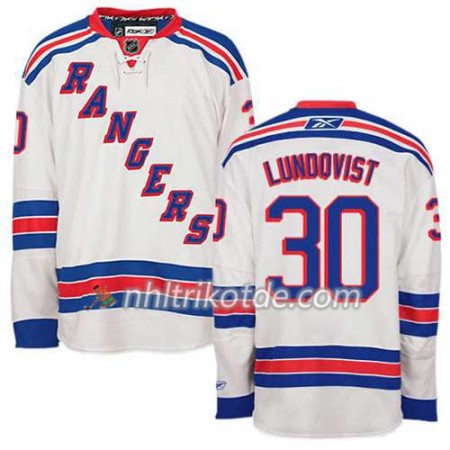 Reebok New York Rangers Trikot Henrik Lundqvist #30 Auswärts Weiß - Herren