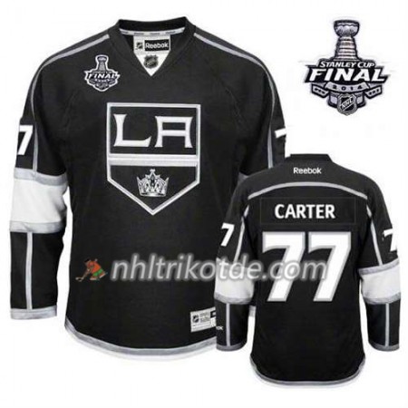 Los Angeles Kings Trikot Jeff Carter #77 Heim Schwarz 2014 Stanley Cup - Kinder