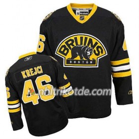 Reebok Boston Bruins Trikot David Krejci #46 Ausweich Schwarz - Herren
