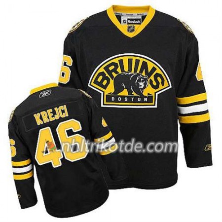 Reebok Boston Bruins Trikot David Krejci #46 Ausweich Schwarz - Herren