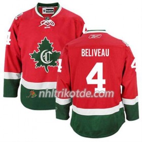 Reebok Montreal Canadiens Trikot Jean Beliveau 4 Ausweich Rot - Herren