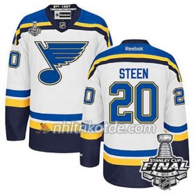 Reebok St. Louis Blues Trikot Alexander Steen #20 Weiß Auswärts 2016 Stanley Cup - Herren