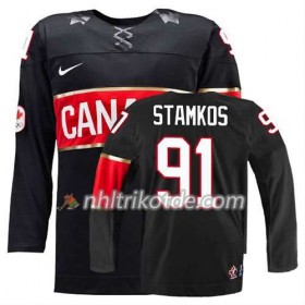 Reebok Canada Team Trikot Steven Stamkos #91 Ausweich Schwarz - Dame