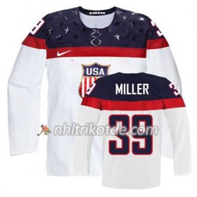 USA Team Trikot Ryan Miller #39 Heim Weiß - Kinder