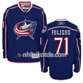 Reebok Columbus Blue Jackets Trikot Nick Foligno #71 Heim Weiß - Herren