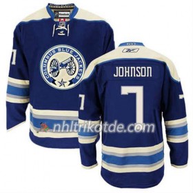 Reebok Columbus Blue Jackets Trikot Jack Johnson #7 Ausweich Blau - Herren