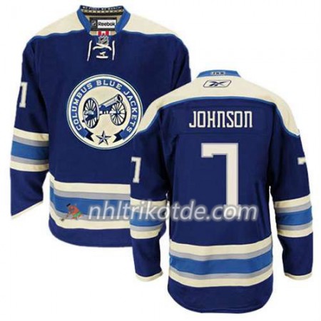 Reebok Columbus Blue Jackets Trikot Jack Johnson #7 Ausweich Blau - Herren