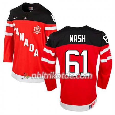 Reebok Canada Team Trikot Rick Nash #61 100th Anniversary Rot - Herren