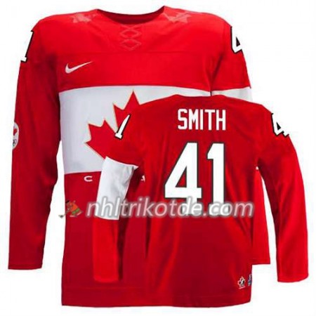 Reebok Canada Team Trikot Mike Smith #41 Auswärts Rot - Dame