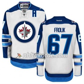 Reebok Winnipeg Jets Trikot Michael Frolik #67 Auswärts Weiß - Herren