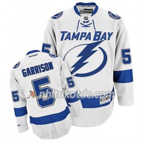 Reebok Tampa Bay Lightning Trikot Jason Garrison #5 Auswärts Weiß - Herren