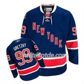 Reebok New York Rangers Trikot Wayne Gretzky #99 Ausweich Blau - Herren