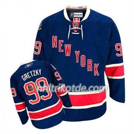 Reebok New York Rangers Trikot Wayne Gretzky #99 Ausweich Blau - Herren