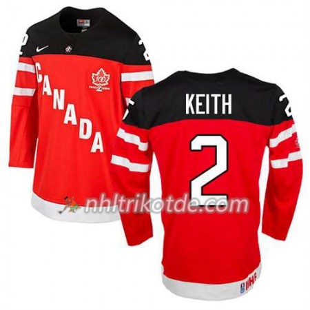 Reebok Canada Team Trikot Duncan Keith #2 100th Anniversary Rot - Herren