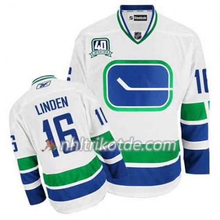 Reebok Vancouver Canucks Trikot Trevor Linden #16 Ausweich Weiß - Herren Reebok Vancouver Canucks Trikot Trevor Linden #16 Ausweich Weiß - Herren