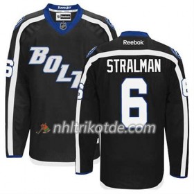 Reebok Tampa Bay Lightning Trikot Anton Stralman #6 Ausweich Schwarz - Herren