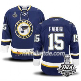 Reebok St. Louis Blues Trikot Robby Fabbri #15 Blau Ausweich 2016 Stanley Cup - Herren