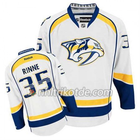 Reebok Nashville Predators Trikot Pekka Rinne #35 Auswärts Weiß - Herren
