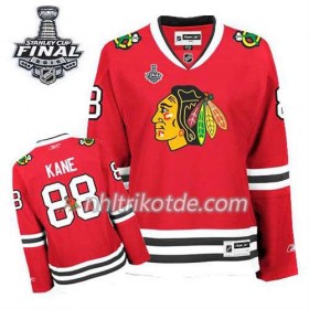 Reebok Chicago Blackhawks Trikot Patrick Kane #88 Heim Rot 2015 Stanley Cup - Dame
