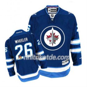 Reebok Winnipeg Jets Trikot Blake Wheeler #26 Heim Blau - Herren