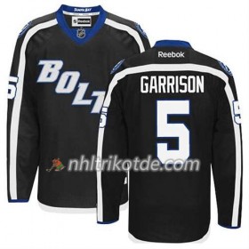 Reebok Tampa Bay Lightning Trikot Jason Garrison #5 Ausweich Schwarz - Herren