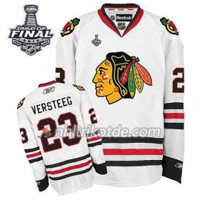Reebok Chicago Blackhawks Trikot Kris Versteeg #23 Auswärts Weiß 2015 Stanley Cup - Herren