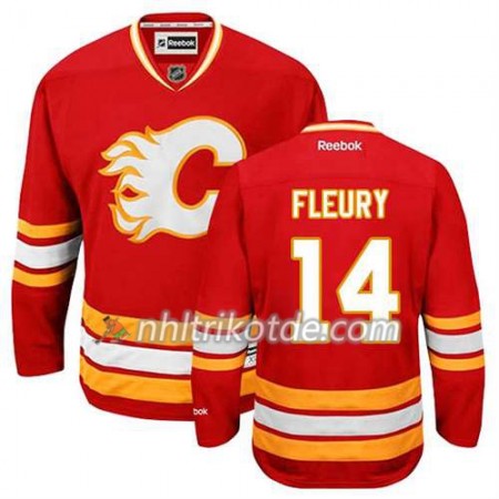 Reebok Calgary Flames Trikot Theoren Fleury #14 Ausweich Rot - Herren