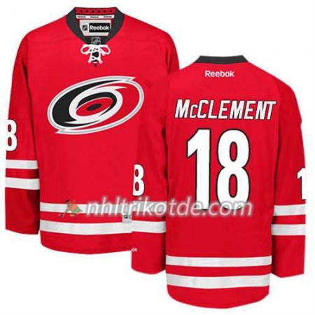 Reebok Carolina Hurricanes Trikot Jay McClement #18 Heim Rot - Herren