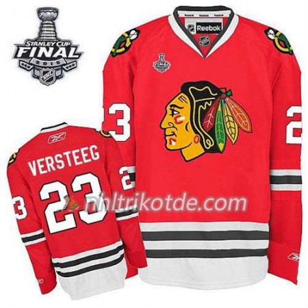 Reebok Chicago Blackhawks Trikot Kris Versteeg #23 Heim Rot 2015 Stanley Cup - Herren