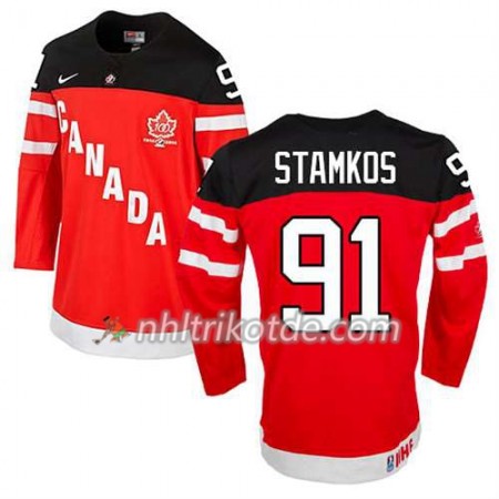 Canada Team Trikot Steven Stamkos #91 100th Anniversary Rot - Kinder