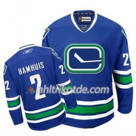 Reebok Vancouver Canucks Trikot Dan Hamhuis #2 Ausweich Blau - Herren