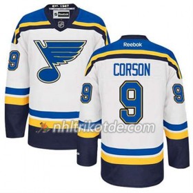 Reebok St. Louis Blues Trikot Shayne Corson #9 Auswärts Weiß - Herren