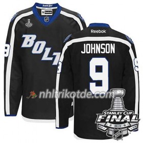 Reebok Tampa Bay Lightning Trikot Tyler Johnson #9 Schwarz Ausweich 2016 Stanley Cup - Herren